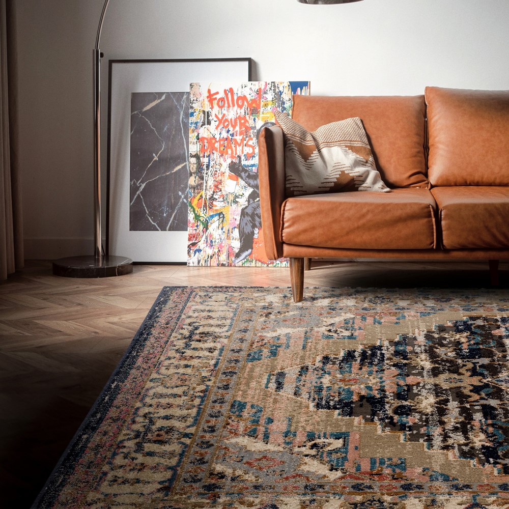 Zola Razan Traditional Persian Rugs in Charcoal